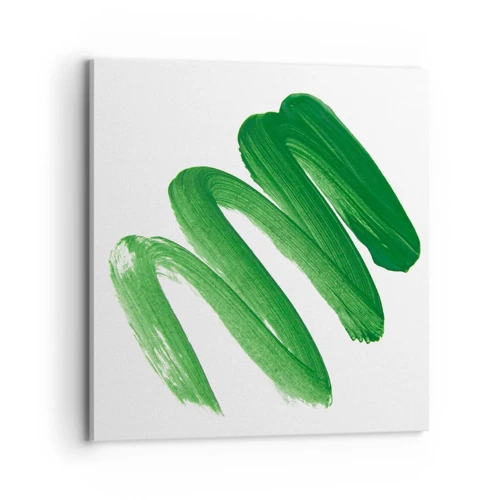 Impression sur toile - Image sur toile - Blague verte - 70x70 cm