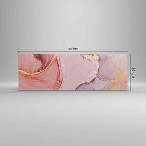 Impression sur toile - Image sur toile - Caresse de couleurs - 90x30 cm