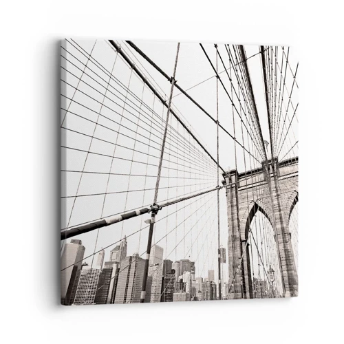 Impression sur toile - Image sur toile - Cathédrale New Yorkaise - 30x30 cm