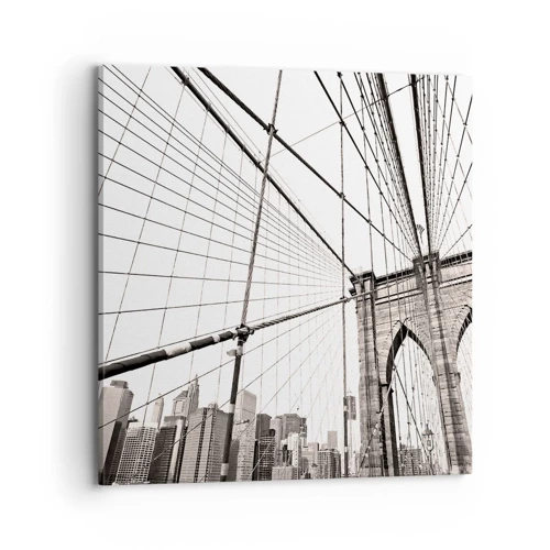 Impression sur toile - Image sur toile - Cathédrale New Yorkaise - 70x70 cm