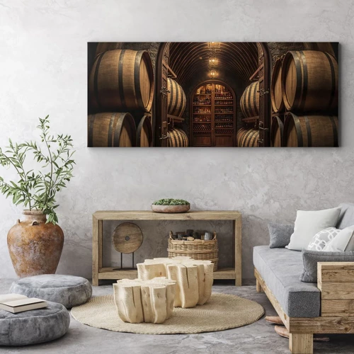 Impression sur toile - Image sur toile - Cave climatisée - 160x50 cm