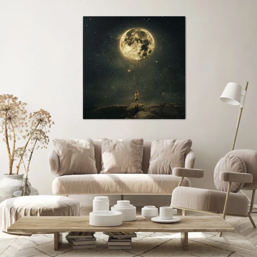 Impression sur toile - Image sur toile - Celui qui a volé la lune - 30x30 cm