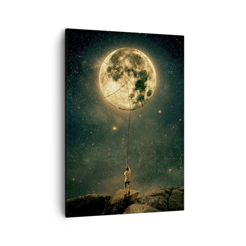 Impression sur toile - Image sur toile - Celui qui a volé la lune - 50x70 cm