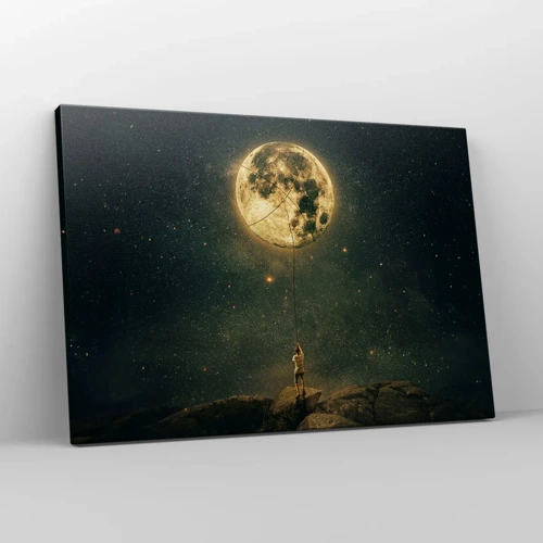 Impression sur toile - Image sur toile - Celui qui a volé la lune - 70x50 cm