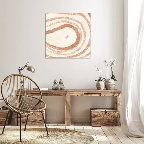 Impression sur toile - Image sur toile - Cercles de corail – composition - 40x40 cm