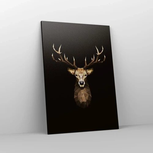 Impression sur toile - Image sur toile - Cerf cubique - 70x100 cm