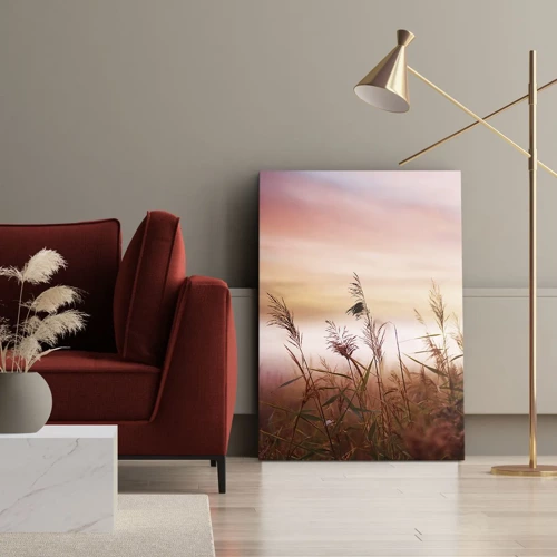 Impression sur toile - Image sur toile - Cerfs-volants, pissenlits, vent - 65x120 cm