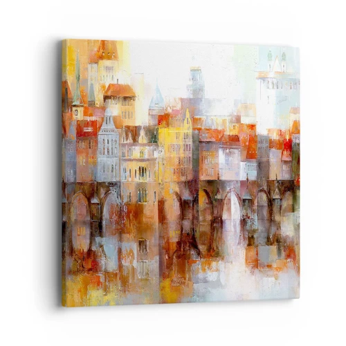 Impression sur toile - Image sur toile - C'est aussi beau sous le pont - 40x40 cm