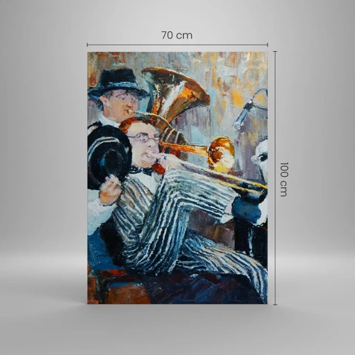 Impression sur toile - Image sur toile - C'est tout le Jazz - 70x100 cm