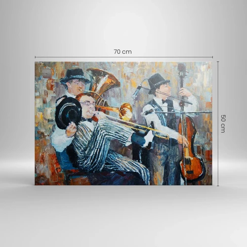 Impression sur toile - Image sur toile - C'est tout le Jazz - 70x50 cm