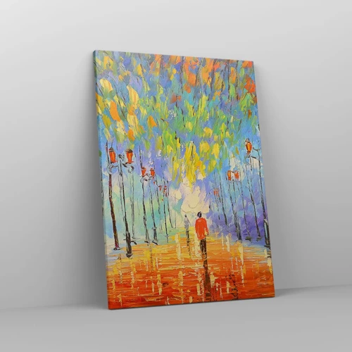 Impression sur toile - Image sur toile - Chant nocturne de la pluie - 50x70 cm