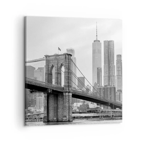 Impression sur toile - Image sur toile - Climat New-Yorkais - 60x60 cm