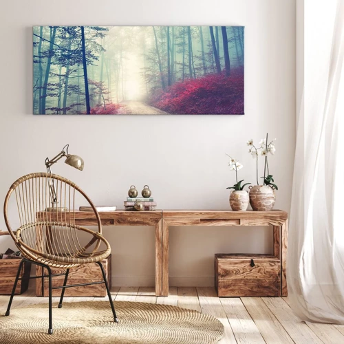 Impression sur toile - Image sur toile - Comme c'est bon de se lever à l'aube - 120x50 cm