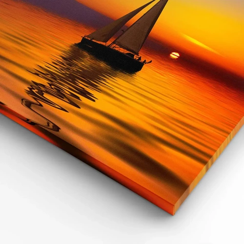 Impression sur toile - Image sur toile - Comme c'est calme au crépuscule… - 120x50 cm