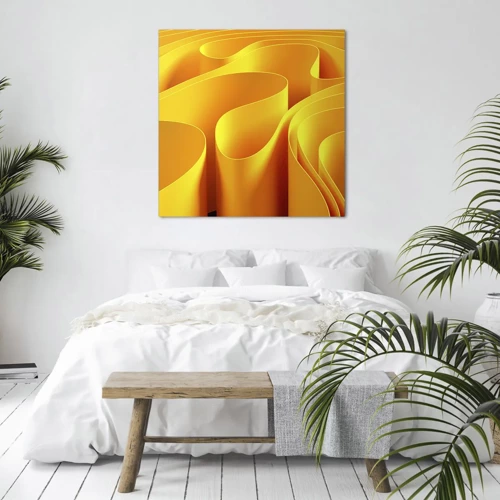 Impression sur toile - Image sur toile - Comme les vagues du soleil - 40x40 cm