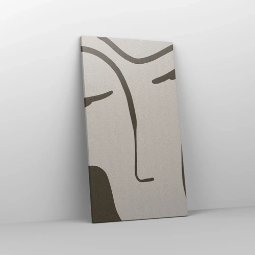 Impression sur toile - Image sur toile - Comme un tableau de Modigliani - 45x80 cm