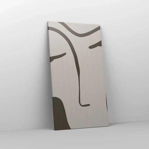 Impression sur toile - Image sur toile - Comme un tableau de Modigliani - 55x100 cm
