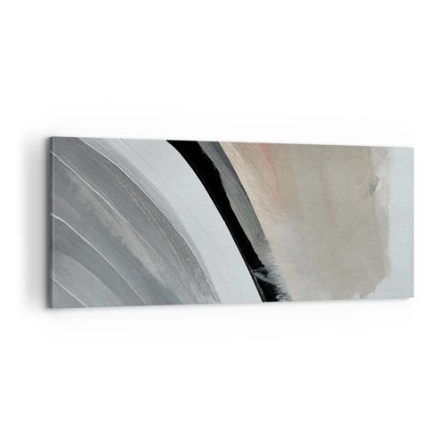 Impression sur toile - Image sur toile - Composition : arc de noir et gris - 100x40 cm