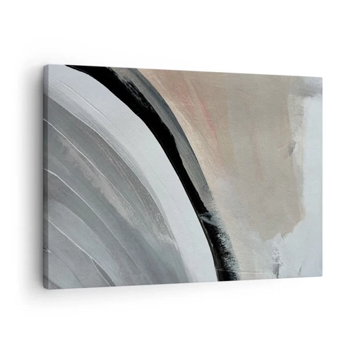 Impression sur toile - Image sur toile - Composition : arc de noir et gris - 70x50 cm