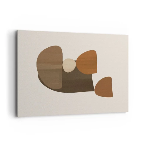 Impression sur toile - Image sur toile - Composition de marrons - 120x80 cm