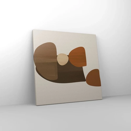 Impression sur toile - Image sur toile - Composition de marrons - 40x40 cm