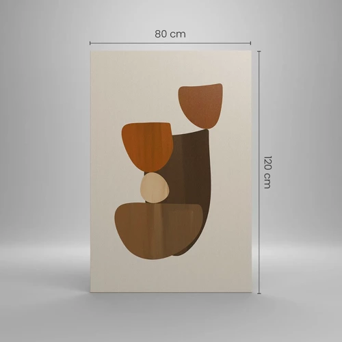 Impression sur toile - Image sur toile - Composition de marrons - 80x120 cm