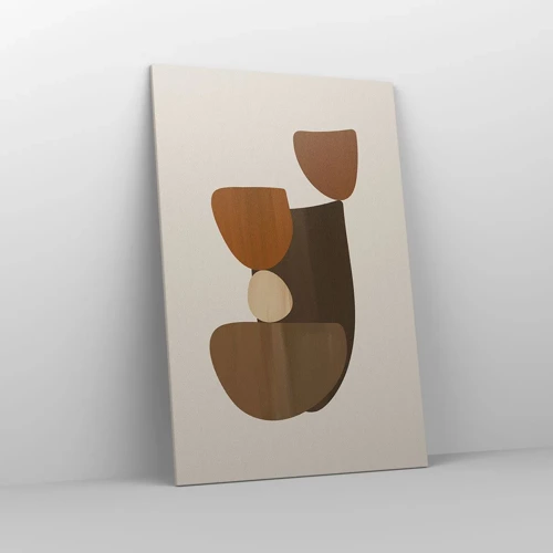 Impression sur toile - Image sur toile - Composition de marrons - 80x120 cm