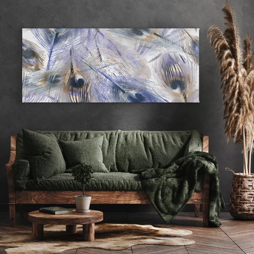 Impression sur toile - Image sur toile - Composition de paon - 100x40 cm