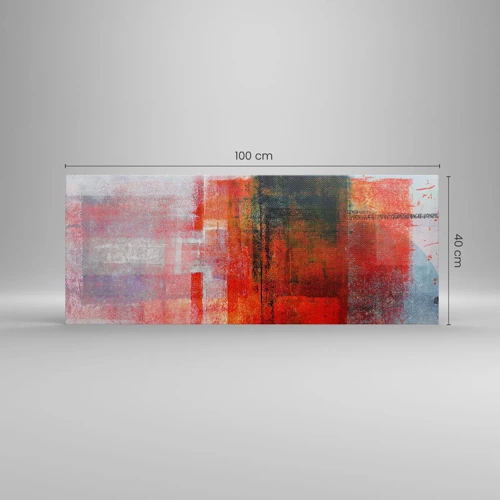 Impression sur toile - Image sur toile - Composition embrasée - 100x40 cm