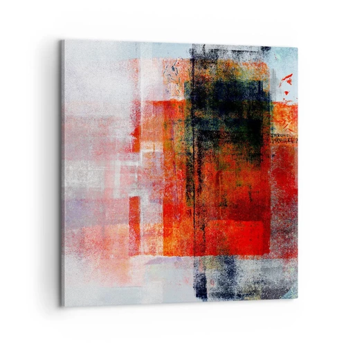 Impression sur toile - Image sur toile - Composition embrasée - 60x60 cm