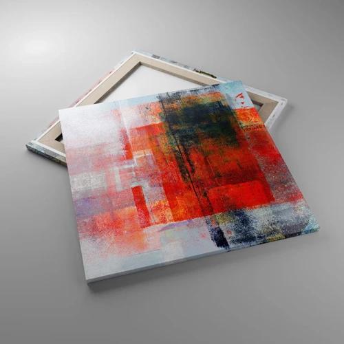 Impression sur toile - Image sur toile - Composition embrasée - 60x60 cm