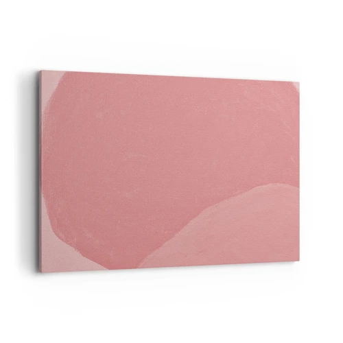 Impression sur toile - Image sur toile - Composition organique en rose - 100x70 cm