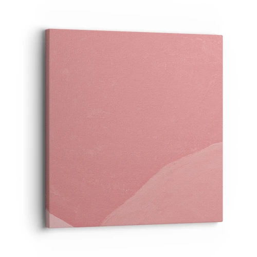 Impression sur toile - Image sur toile - Composition organique en rose - 30x30 cm