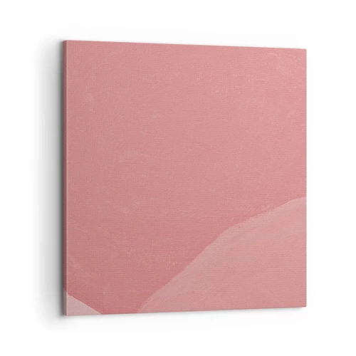 Impression sur toile - Image sur toile - Composition organique en rose - 60x60 cm
