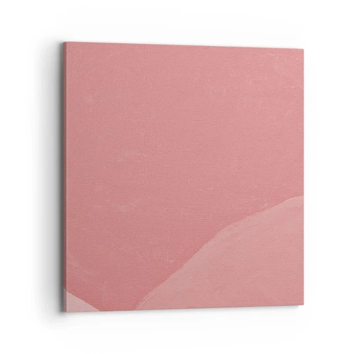 Impression sur toile - Image sur toile - Composition organique en rose - 70x70 cm