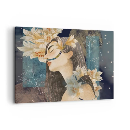 Impression sur toile - Image sur toile - Conte de fée sur la princesse lilas - 100x70 cm