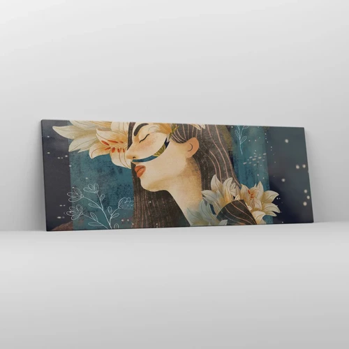 Impression sur toile - Image sur toile - Conte de fée sur la princesse lilas - 140x50 cm