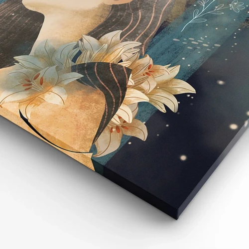 Impression sur toile - Image sur toile - Conte de fée sur la princesse lilas - 140x50 cm