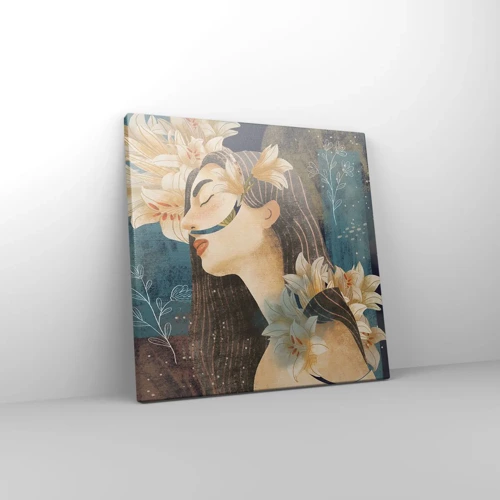 Impression sur toile - Image sur toile - Conte de fée sur la princesse lilas - 30x30 cm