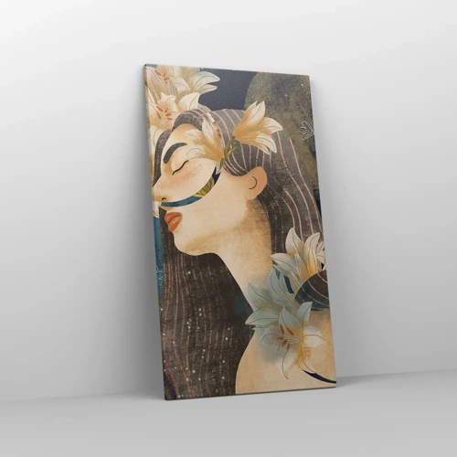 Impression sur toile - Image sur toile - Conte de fée sur la princesse lilas - 45x80 cm