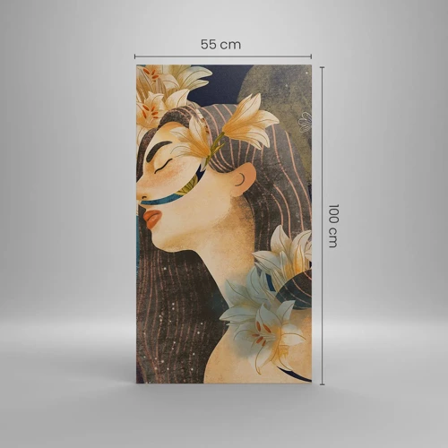 Impression sur toile - Image sur toile - Conte de fée sur la princesse lilas - 55x100 cm