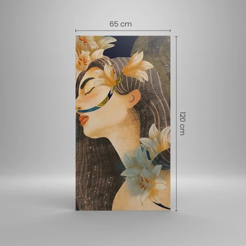 Impression sur toile - Image sur toile - Conte de fée sur la princesse lilas - 65x120 cm