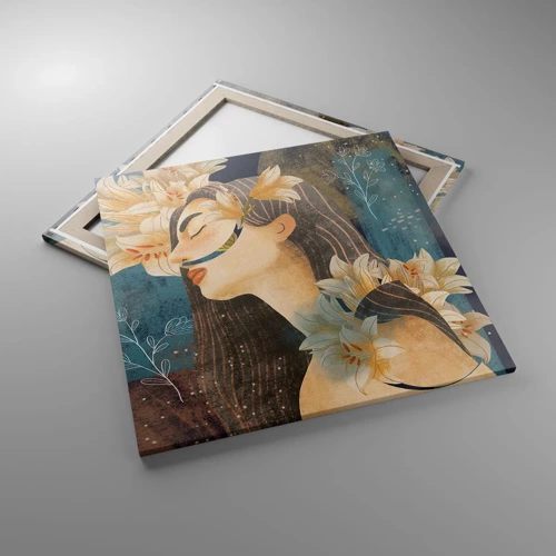 Impression sur toile - Image sur toile - Conte de fée sur la princesse lilas - 70x70 cm