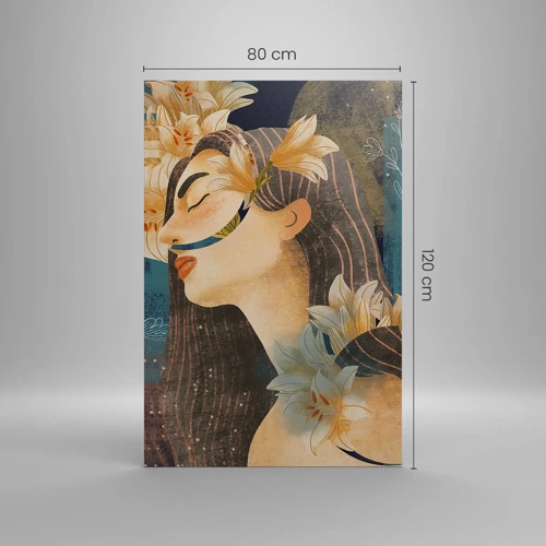 Impression sur toile - Image sur toile - Conte de fée sur la princesse lilas - 80x120 cm