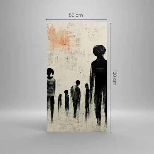 Impression sur toile - Image sur toile - Contre la solitude - 55x100 cm
