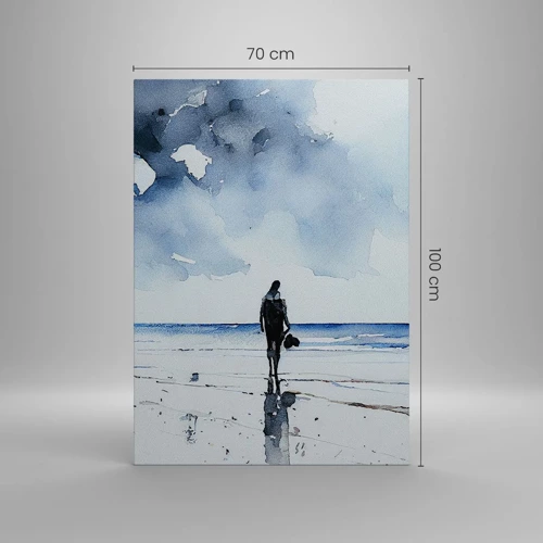 Impression sur toile - Image sur toile - Conversation avec la mer - 70x100 cm