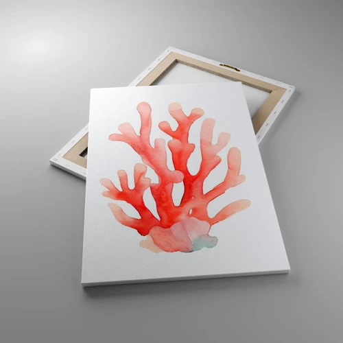 Impression sur toile - Image sur toile - Corail couleur corail - 50x70 cm