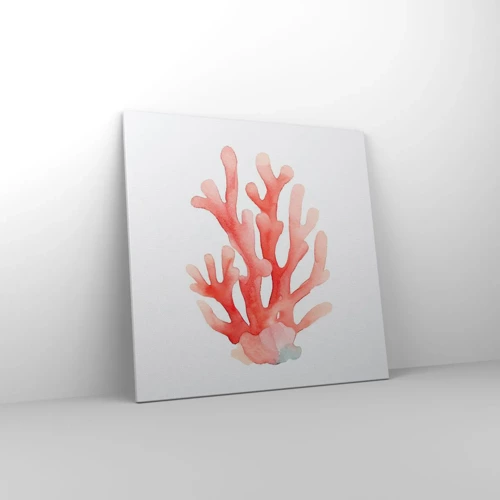 Impression sur toile - Image sur toile - Corail couleur corail - 70x70 cm