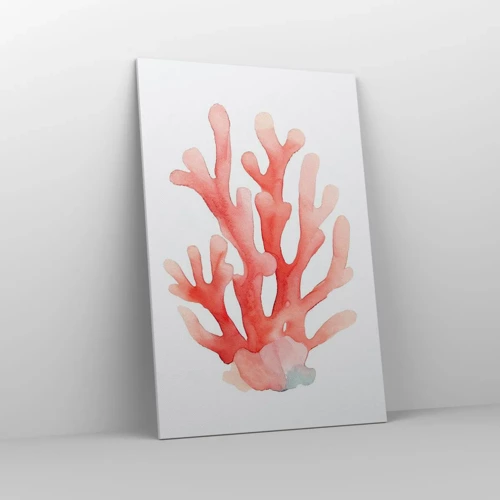 Impression sur toile - Image sur toile - Corail couleur corail - 80x120 cm