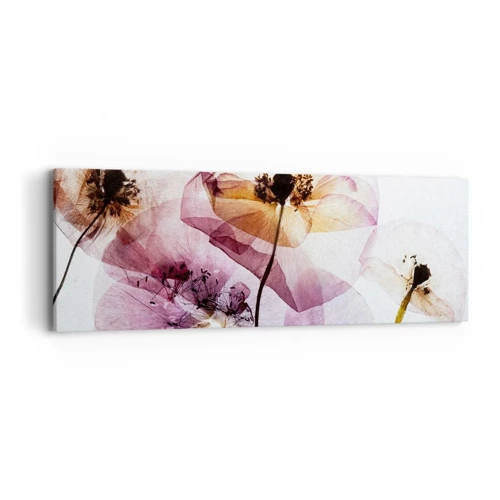 Impression sur toile - Image sur toile - Corps de fleurs transparente - 90x30 cm